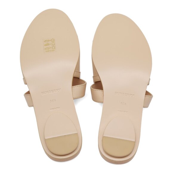 Burberry Honour Leather Flat Sandals in Pale Peach EU 38.5 / US 8.5  $680 - Picture 7 of 8